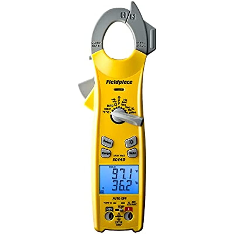 Buy Fieldpiece SC440 True RMS Clamp Meter with Temperature, Inrush Current, Capacitance and
