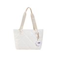 thumbnail image 1 of Bolso mujer Bolso acolchado femenino Bolsos mano Bolso nailon Bolso hombro (Blanco), 1 of 8