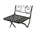 thumbnail image 4 of Baxton Studio Julius Modern and Contemporary Black Finished Metal and Multi-Colored Glass 2-Piece Outdoor Dining Chair Set, 4 of 5