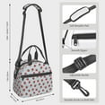 thumbnail image 2 of Naloa Hand Drawn Strawberry Print Lunch Bag for Women & Men Insulated Lunch Box or Cooler Lunch Tote Bags for Work, Travel, Outdoor, 2 of 5