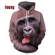 thumbnail image 3 of Nuevas sudaderas con capucha con estampado 3D de monos y animales para hombre, sudaderas divertidas con capucha Y2k, sudadera de hip hop, jersey Harajuku, ropa para mujer, 3 of 5
