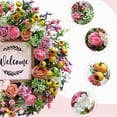 thumbnail image 5 of 18" Summer Fall Wreath for Front Door - Artificial Flower & Berry Wreath with Welcome Sign - All-Season Greenery Decor for Porch, Wall & Window, 5 of 7