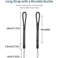 thumbnail image 4 of Hand Strap Lanyard, 10 Adjustable Nylon Wrist Straps Wrist Straps for Cell Phone Camera USB Drives Wallet ID Name Tag Badge (Black), 4 of 5