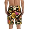 thumbnail image 3 of Fotbe Sunflowers Mushrooms Pajama Shorts for Men, Men's Pajama Bottoms, Sleepwear,Short Pajama Pants-Large, 3 of 9