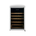 thumbnail image 4 of 30 Bottle Freestanding Retro Wine Cooler in Wine Red, 4 of 9