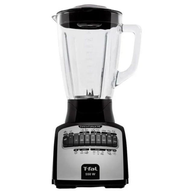 Licuadora T-Fal INFINYFORCE XL 14V Negra Vidrio 2.2 Litros 550W