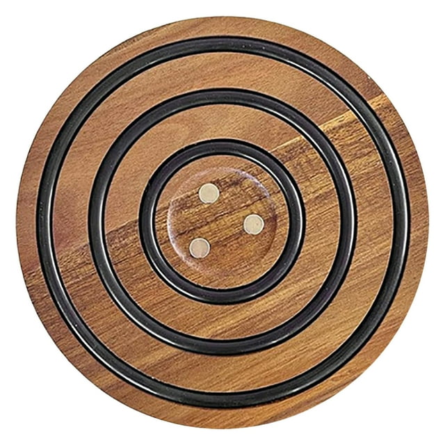 Chargeurs de Poterie Assiettes de Chargeur de Poterie Table d'Appoint Table à Manger Ronde avec 6 Sets de Rangement Ensemble de Table à Manger Pot Netique Magique Pot de Trivet Supports de Pot Coa Ster Supports de Pot en Bois Netique Mag Support de Poêle Chaude en Bois