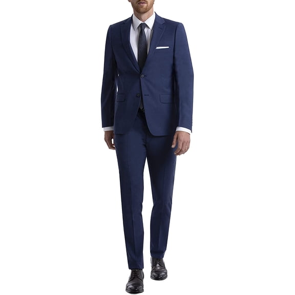 Calvin Klein Mens Skinny Fit Suit Separates 48 Tall Blue