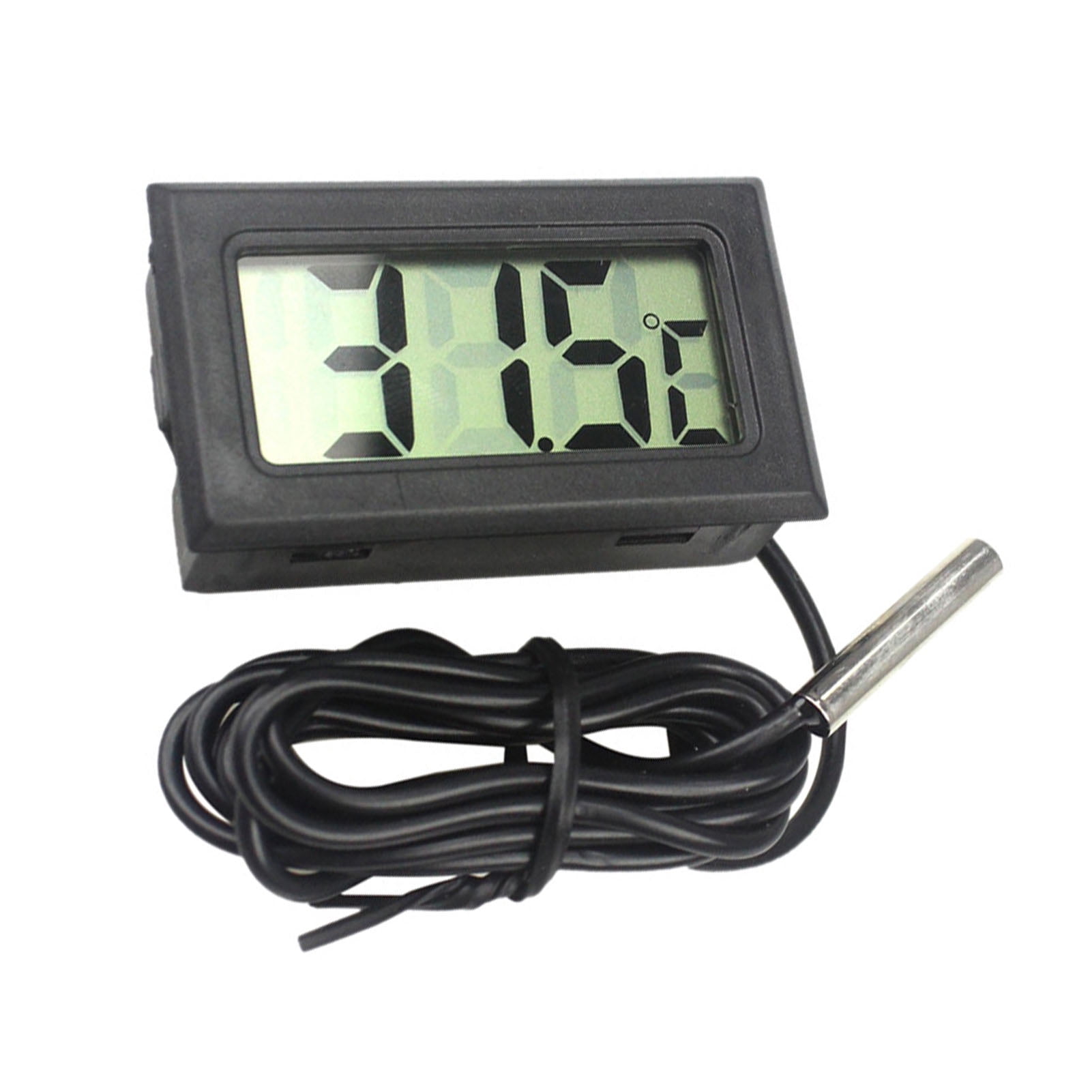 Digital Display Thermometer,Digital Display Thermometer Black Temperature Gauge Mini Thermometer Finest Materials