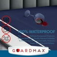 thumbnail image 4 of Guardmax Jersey Knitted King Zippered Mattress Encasement - Waterproof & Bed Bug Proof Mattress Protector - Comfortable, Soft, and Noiseless Zippered Bedding - Dust Mite Proof (78 x 80 x 12), 4 of 7