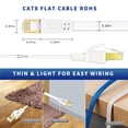 thumbnail image 3 of Cable Ethernet Qiuean Cat8 10 m 40 Gbps 2000 Mhz RJ45 exterior/interior, 3 of 7