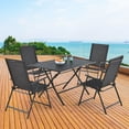 thumbnail image 1 of Costway 5 PCS Patio Dining Furniture Set Armchairs Folding Table No Assembly, 1 of 9