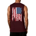 thumbnail image 4 of 4th of July American Flag Patriotic Tank Top Shirts Mens Muscle Sleeveless Graphic Gym Workout Shirt, 4 of 4