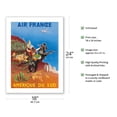 thumbnail image 2 of South America (L’Amerique Du Sud) - Gauchos (Cowboys) - Vintage France Airline Travel Poster by Seigle c.1950 - Fine Art Matte Paper Print (Unframed) 18x24in, 2 of 4