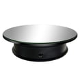 thumbnail image 2 of Soporte de pantalla giratorio eléctrico para fotografía, accesorios de grabación de vídeo, pantalla de tienda, 2r/min. O 3 r/min USB de carga bandeja Espejo negro Yotijar Soporte de exhibición giratorio, 2 of 10