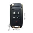thumbnail image 7 of Car Key Fob Shell Vehicle Truck Auto Case Portable Automobile Modification Repair Maintenance Upgrade Spare Parts, 7 of 7