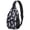 Siberian Husky and Dog Paw Print, variant on Schnauzer and Sunflowers Cream Sling Backpack, Unisex Daily Travel Sling Pack with Side Mesh Pockets, Breathable Padded Back Gift Ideas for Travel Shopping Commuting