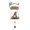 A, variant on Garden Gnome Doorbell Hanger Decorative Swing Dwarf Welcome Sign with Bell for Fence Farmhouse Yard Patio