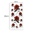 "TRICOLOUR Mixed Style Body Art Temporary Tattoos Paper, Flowers, Roses