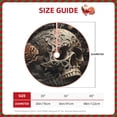 thumbnail image 2 of Sikiie Vintage Pattern Flower Skull Nativity Christmas Tree Skirt, Jesus Christian Winter Holiday Tree Mat Decoration(30-48IN)30", 2 of 6