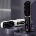 thumbnail image 3 of Glow Wave Heated Brush,Glow Wave Heated Brush for Short Hair USB Charging Heat Settings & LED Screen for Hair Dryer and Styler, 3 of 7