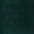 thumbnail image 1 of Ahgly Company Indoor Square Abstract Turquoise Blue Contemporary Area Rugs, 4' Square, 1 of 4