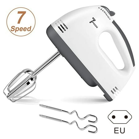 

Electric Hand Mixer 7-Speed Handheld Egg Whisk Kitchen Egg Sticks Dough Hooks New