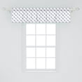 thumbnail image 2 of Ambesonne Feather Window Valance, Plumage of Bird Diagonal Design Repeating Composition on White Background, Curtain Valance for Kitchen Bedroom Decor with Rod Pocket, 54" X 12", Ceil Blue and White, 2 of 3