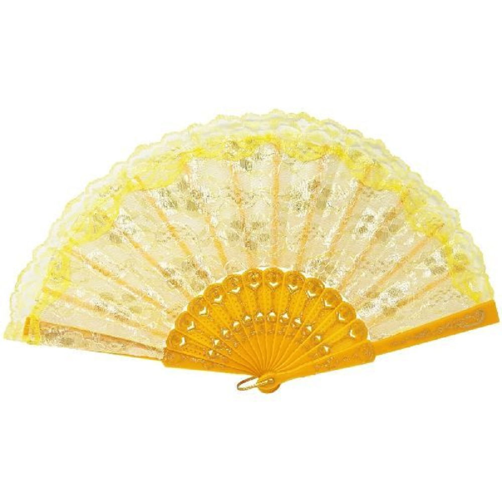 Handheld Paper Sequined Embroidery Hand Folding Fan Outdoor Dancing Bridals New 