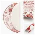 thumbnail image 5 of Placemats Set of 6 Woven/Vinyl Placemats, Washable Kitchen Table Mat, Seasonal Holiday Christmas Place Mats for Party Dining Table Red 15inch, 5 of 6