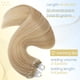 thumbnail image 4 of Micro Loop Hair Extension Microbead Human Hair Extension Micro Link Real Human Hair Extensions for Women Balayage Blonde Micro Ring Ombre Hair Extension,50s/pack/50g,18 Inch,#18P613, 4 of 5