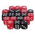 thumbnail image 2 of 20 Piezas Dados de six Lado de Rol Acrílico de Resina para Juegos de Facíl Llevar Ligero Borde Cuadrado Zulema Dados D6, 2 of 8