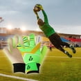 thumbnail image 2 of Hadanceo Children Soccer Gloves Composite Mesh Goalie Goalkeeper with Strong Grip Palms Breathable Impact Resistant  Football Gloves Sports Supplies, 2 of 8