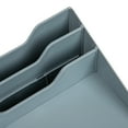 thumbnail image 4 of Mind Reader Desktop Organizer, Vertical File Holder, Paper Trays, Office, Plastic, 12.5"L x 11.75"W x 9.5"H, Gray, 4 of 6