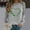 Grey, variant on Flash Sale! IDALL Graphic Hoodies Long Sleeve Shirts for Women Round Neck Floral Print Long Sleeve Top Sweatshirt St Patricks Day Outfits for Women Crewneck Sweatshirts Women Black 3Xl