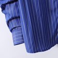 thumbnail image 4 of GigrtiJin Mens Long Sleeve Shirts Casual Striped Button down Lapel Shirt Fashion Loose Solid Color Cardigan Top, 4 of 5