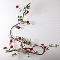 thumbnail image 3 of Ipopu 118" Rose Artificial Withered Vine - 16 Flowers, Silk/Plastic/Iron Wire, for Wedding, Outdoor, Plant Wall, 3 of 6