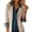 Beige, variant on Women's Faux Suede Button Jacket Oversized Gathered Hem Short Length Coat Casual Vintage Outerwear with Pockets for Retro Style, Fall and Spring Wear, and Seasonal Events,Beige,L