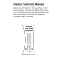 thumbnail image 5 of Hagan Street Rods 45 RC 45 Deg. Curve Series LH Hinge Round Fuel Door, 5 of 6