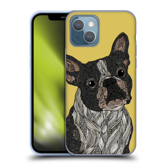 Head Case Designs Officially Licensed Valentina Dogs French Bulldog Soft Gel Case Compatible with Apple iPhone 13