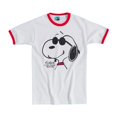 thumbnail image 1 of Peanuts  Adult Snoopy Ringer T-Shirt, 1 of 2