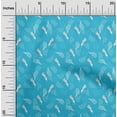 thumbnail image 2 of oneOone Cotton Cambric Medium Blue Fabric Tropical Diy Clothing Quilting Fabric Print Fabric By Yard 56 Inch Wide, 2 of 5
