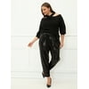 ELOQUII Elements Plus Size Cross Neck Sweater