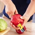 thumbnail image 3 of Storage Rack Clearance Sale! Nomeni Stainless Steel Core Seed Remover Fruit Apple Pear Corer Easy Twists Kitchen Tool, 1X Core Remover Promotion Sale Yellow, 3 of 4