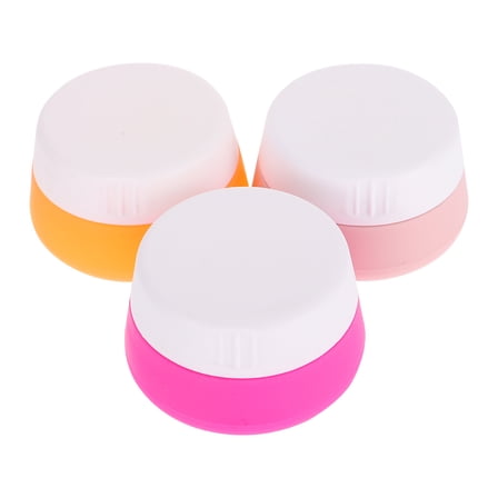 ULTNICE Portable Toiletries Container Assorted Color 3Pcs 1.8In Travel Size Jars