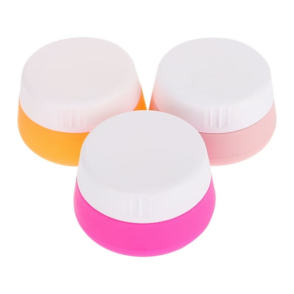 ULTNICE Portable Toiletries Container Assorted Color 3Pcs 1.8In Travel Size Jars