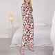 thumbnail image 3 of Balery Red Food Conjunto de Pijama con Estampado para Mujer, Conjunto de Dos Piezas con Manga Larga, Ropa de Dormir Suave con Bolsillos, Pijamas Cómodos-Small, 3 of 7