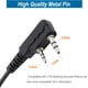 thumbnail image 4 of Auriculares de radio bidireccional,2 pines de 2.5 mm / 3.5 mm de tubo acústico secreto Walkie Talkie con micrófono Compatible Two Way Radio Earpiece Sunnimix Auriculares walkie con micrófono, 4 of 6