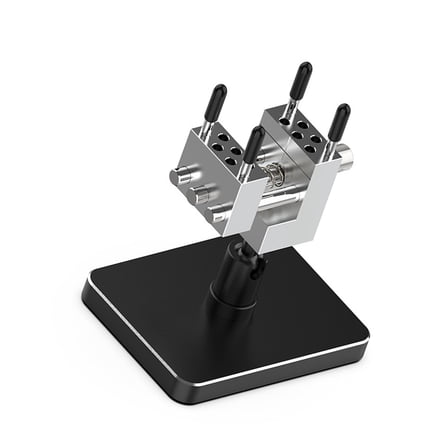 Twin Purpose Miniature Desktop Vise Feature Removable Base and 360 Degree Ball Joint for Jewelry Electronics Assembly