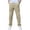 Khaki@GC@, variant on CONZONE Kids Boys Cargo Pants Outdoor Hiking Pants For Child Elastic Waist Solid Color Straight Leg Jogger Trousers With Pockets